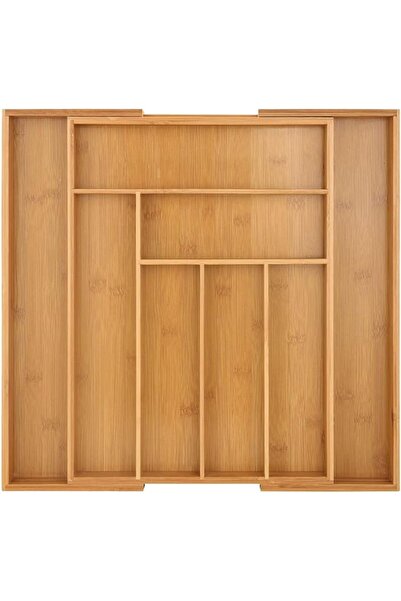 MIXDE Bamboo Silverware Organizer for Drawer, Expandable Silverware Tray for ...