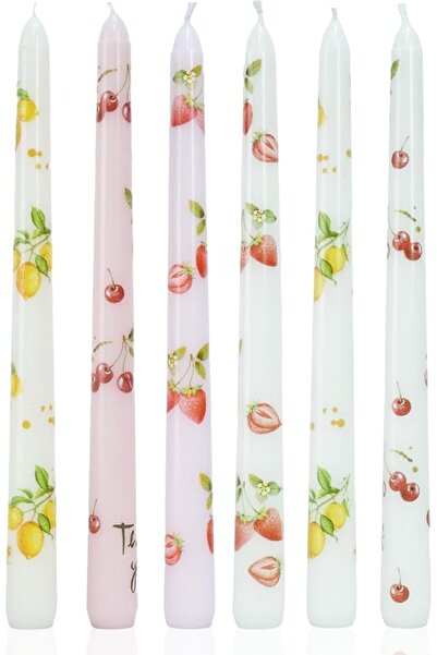 GENERAL Pink Spiral Taper Dinner Candles Conical Stick Candles Wax Unscented ...