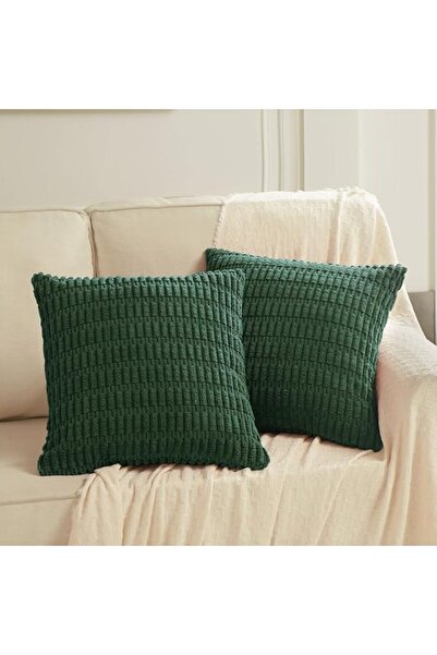 Fancy Homi 2 Packs Dusty Blue Decorative Throw Pillow Covers 18x18 Inch for L...