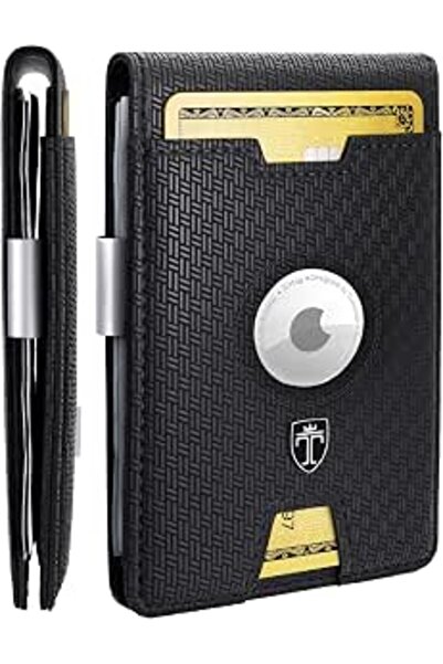 TRAVANDO AirTag* Wallet Mens Wallet with Money Clip Air Tag Wallet Card Holde...