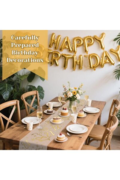 Generic Brand 18th birthday table runner, 28cm x 10m, table decoration, birth...