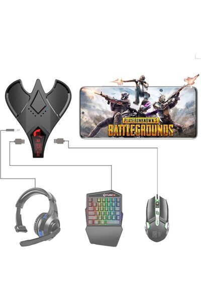 EXCEFORE Keyboard and Mouse Adapter for Android Phone/Tablet, Mobile Gaming K...