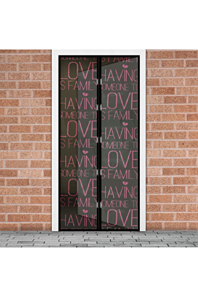 Alista Home Plasă magnetică anti-țânțari pentru ușă, 100x210 cm, cu model ini...