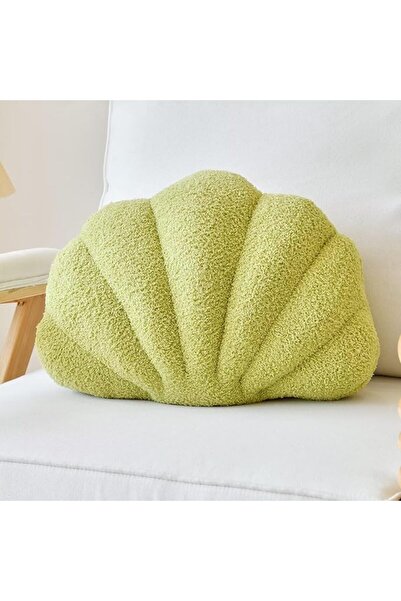 Lfsaaj Beige Seashell Throw Pillows, Shell Shaped Throw Pillows, 13 Inch Soft...
