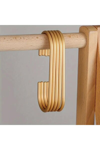 STARSTAR 5 C-hooks | Gold-plated aluminum | Home/wardrobe/clothing store | Mu...