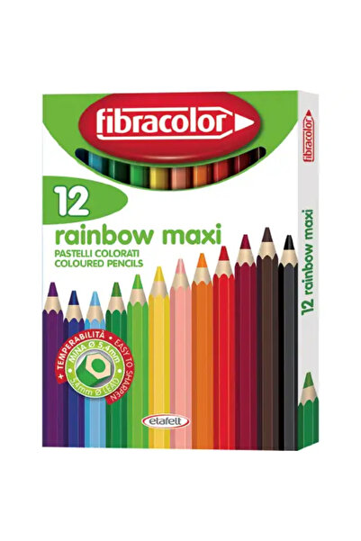 MC Micostore Creioane colorate Fibracolor Rainbow Maxi 12 culori