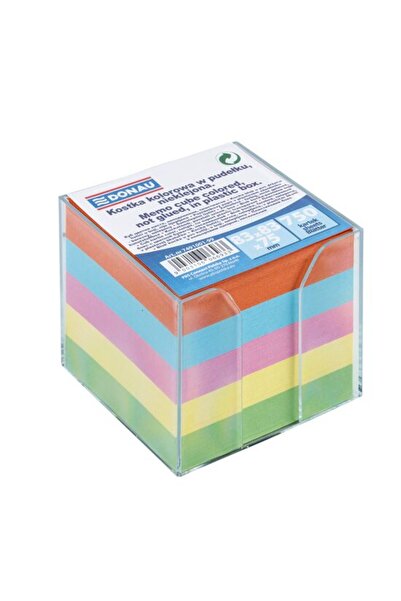 MC Micostore Cub hartie color cu suport plastic DONAU 750 file pastel 92 x 92...