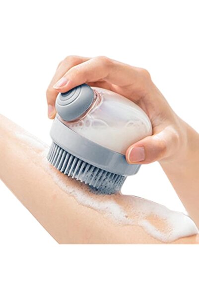 EXCEFORE Silicone Body Brush Shower Scrubber with Shower Gel Dispenser Functi...