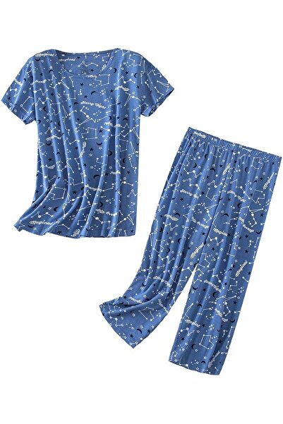 GENERAL PNAEONG Women’s Pajama Set - Sleepwear Tops with Capri Pants Casual a...