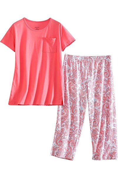 GENERAL PNAEONG Women’s Pajama Set - Sleepwear Tops with Capri Pants Casual a...