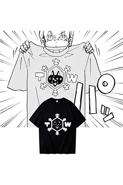 DEEFWEAR Mi̇ngalondon Tokyo Revengers Symbol Printed Black Unisex Oversize T-...