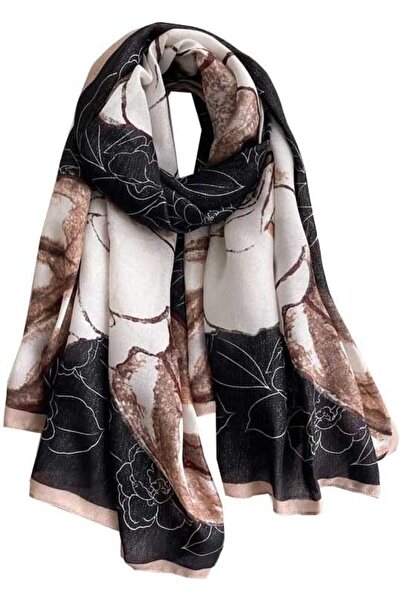 ICWEIMEI ICW Women's Floral Printed Cotton Scarf Stoles Shawl