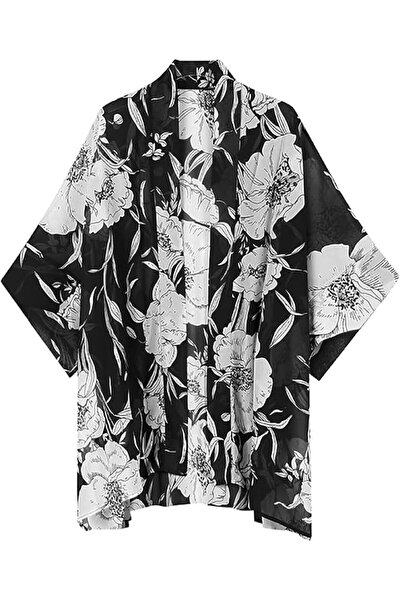 GENERAL Women Bohemian Chiffon Kimono Cardigan Beach Cover Up Bikini Shawl Bl...