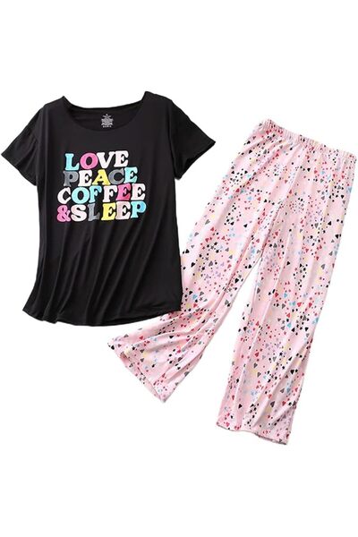 GENERAL PNAEONG Women’s Pajama Set - Sleepwear Tops with Capri Pants Casual a...