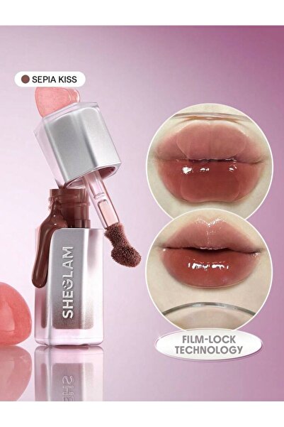 SHEGLAM Glass Lock Air Sepia Kiss Lip Gloss