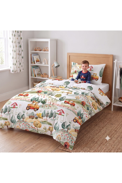 mirellestore غطاء لحاف مونتيسوري (100x200) ومجموعة ملاءات مطاطية |   المزرعة