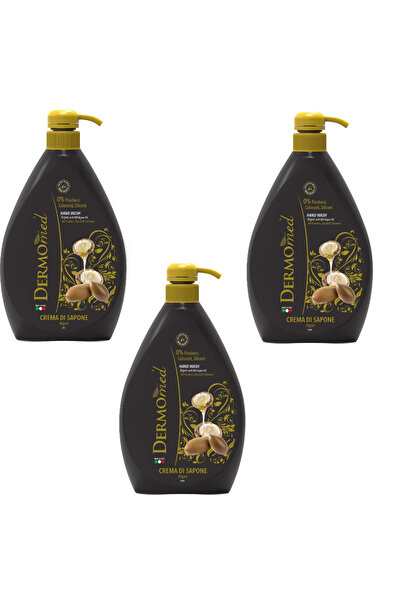 Dermomed Sapun lichid crema cu argan, 1000 ml 3buc