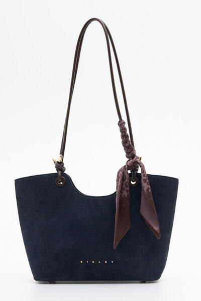 Sisley Women's Shoulder Bag Dark Blue Sly529