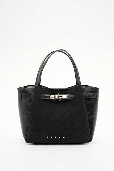 Sisley حقيبة يد نسائية سوداء SLY490