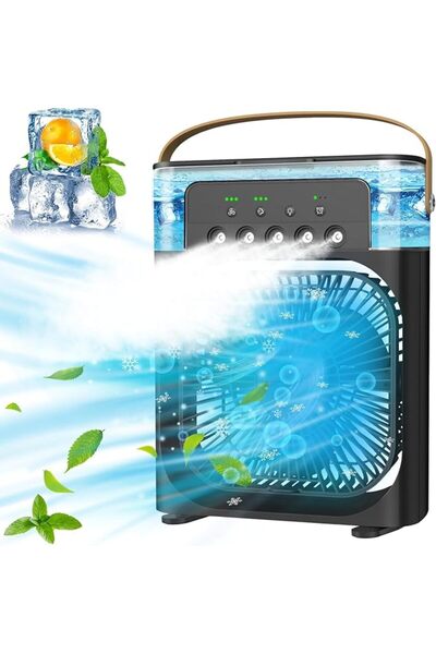 TRASSLE مكيفات هواء محمولة - مبرد هواء شخصي هادئ، مكيف مكتبي صغير يعمل بمنفذ USB