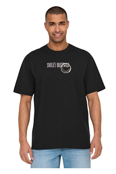 Only & Sons SmileyArt Rlx T-Shirt 22030873 – Black - l