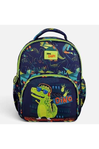 UnderShop Rucsac de grădiniță albastru cu model de dinozaur 3D