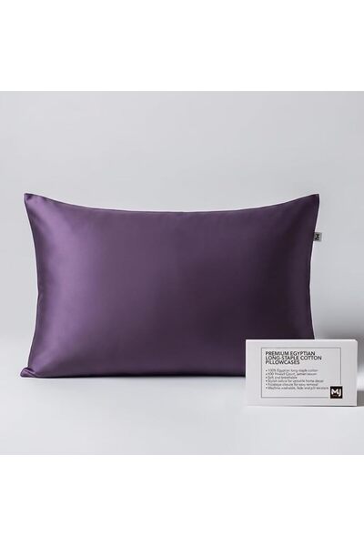 MJP Queen Pillow Cases - Hypoallergenic Pillow Cover - Satin Pillowcase for H...