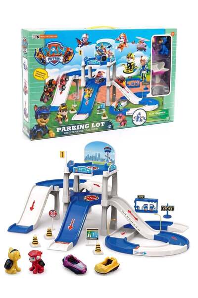 PAW PATROL Toys Parking Lot Toy Set Paw Dog Patrol Game – 3-Level Garage Play...