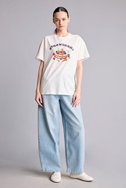 DeFacto Barrel Fit High Waist Pocketed Jean Trousers I4927Ax26Au