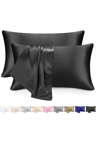 Zoye Satin Pillowcase for Hair and Skin - Similar to Silk Pillowcase, 2 Pack ...