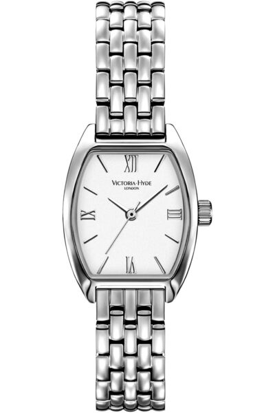 Victoria Hyde Watch for Women - Quartz Tonneau,Sunray Dial,Stainless Steel Br...