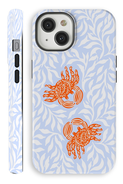 WANNA PROTECT (Magsafe) iPhone 14 Crab Double Layer Shiny Protect Phone Case