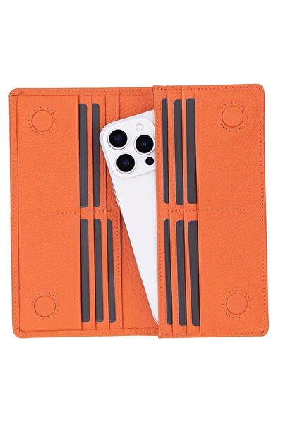 SORA GROUP Aura Genuine Leather, Handmade, Phone Compartment, Women's Wallet,...