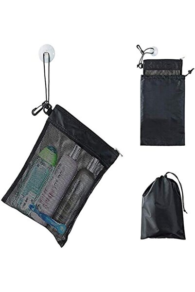 Generic Toiletry Shower Bag with Heavy Suction Pads,Portable Hanging Travel S...