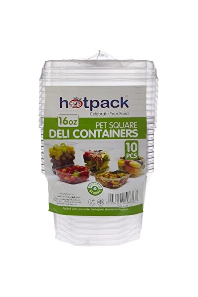 Generic Disposable PET, Clear, Food Storage , Deli Container Square 16 ounce ...