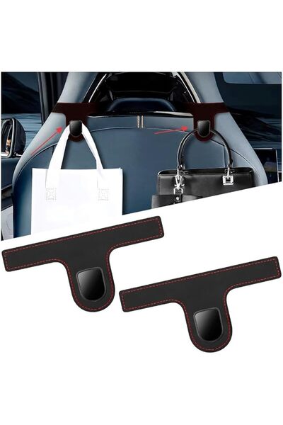 KASTWAVE Car Seat Headrest Hook, Stylish Hanger for Car Handbag Clothes Coats...