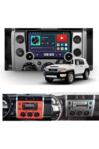 Carplayer شاشة أندرويد لتويوتا إف جي كروزر مع مقبضين ماسيين، ذاكرة وصول عشوائ...