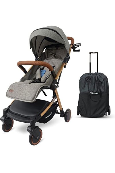 Babydoes ESMIO GOLD - Travel Lite Shock Proof Baby Stroller with a golden fra...