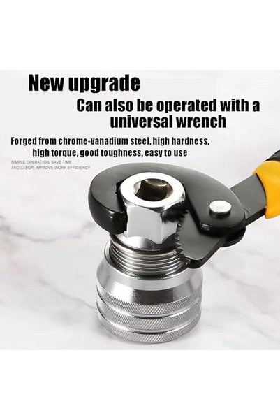GENERAL Universal Socket Wrench Tool, Drive Torque Wrench, Adjustable Self-Tightening, Fits 3/8"-3/4", 10mm-