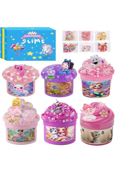 Vomkela Slime Set Children's Butter Cloud Fluffy Slime Kit Toy | Slime Gifts ...