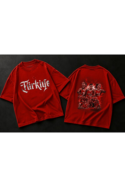 Vordevia Turkey Volleyball Championship Printed Premium Oversize Cotton T-Shirt