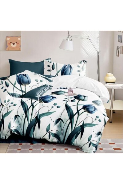 Edormitor Set de lenjerie de pat Finet, 6 piese, Cearșaf cu elastic 180 x 200...