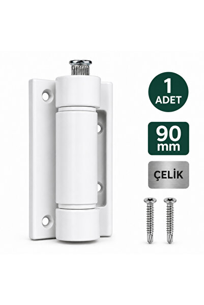 DESIPHON Pimapen Kapı Menteşesi Beyaz 90 mm – PVC Kapı Menteşesi, Ayarlanabil...