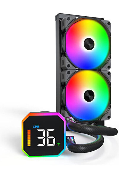 MONTECH HYPERFLOW Ψηφιακό Σύστημα Υδρόψυξης 240 AIO για CPU με 2 ανεμιστήρες ...