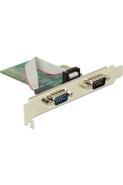 DELOCK Κάρτα PCIe με 2 σειριακές θύρες RS232 DB9 Κωδικός: 89555