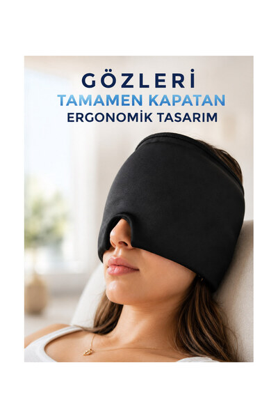 pınaxar Gel Headgear Ergonomic Relaxation Mask with Cold & Hot Compress Feature