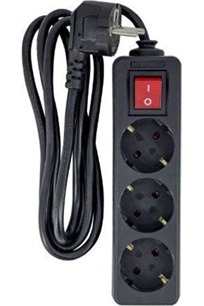 MicroConnect Πολύπριζο 3 θέσεων με καλώδιο 3μ Κωδικός: MC-GRU0033BS