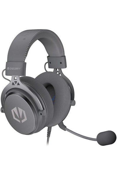 Endorfy VIRO Plus USB Ακουστικά Gaming Υπεραυτικά με Σύνδεση USB Γκρι