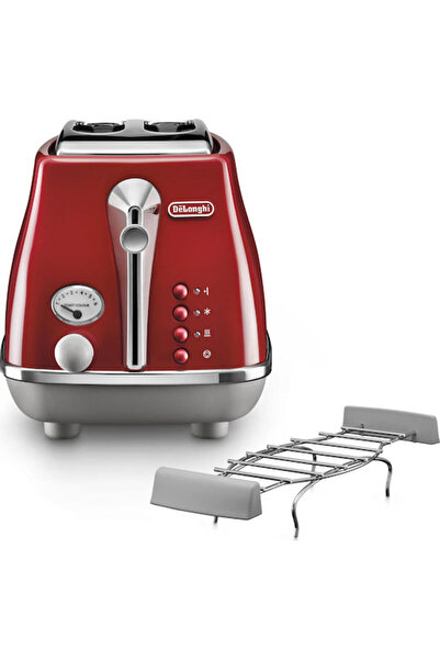 De'Longhi Icona Τοστιέρα 2 Θέσεων 900W Γκρι Κωδικός: CTOC2103.R