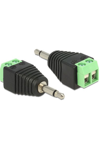 DELOCK Βύσμα 3.5mm αρσενικό μαύρο (65528)